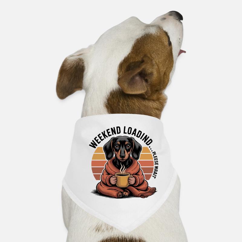 Teckel café douillet Bandana pour chien