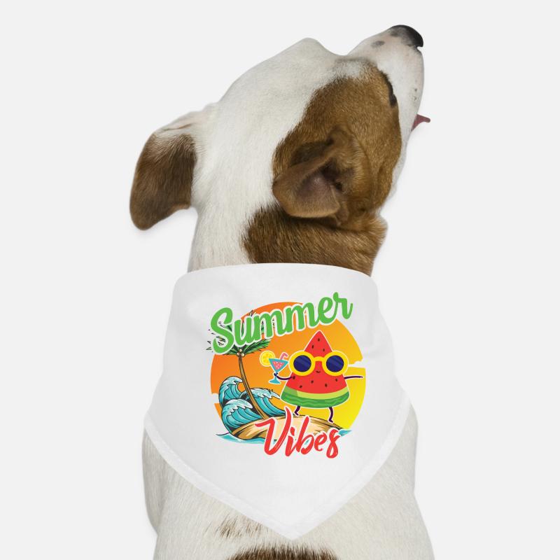 Sommer Vibes Wassermelone Design Hunde-Bandana
