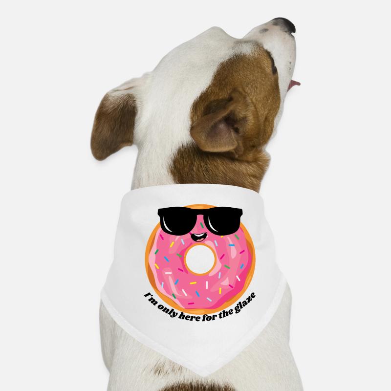Pink Donut mit Sonnenbrille Hunde-Bandana