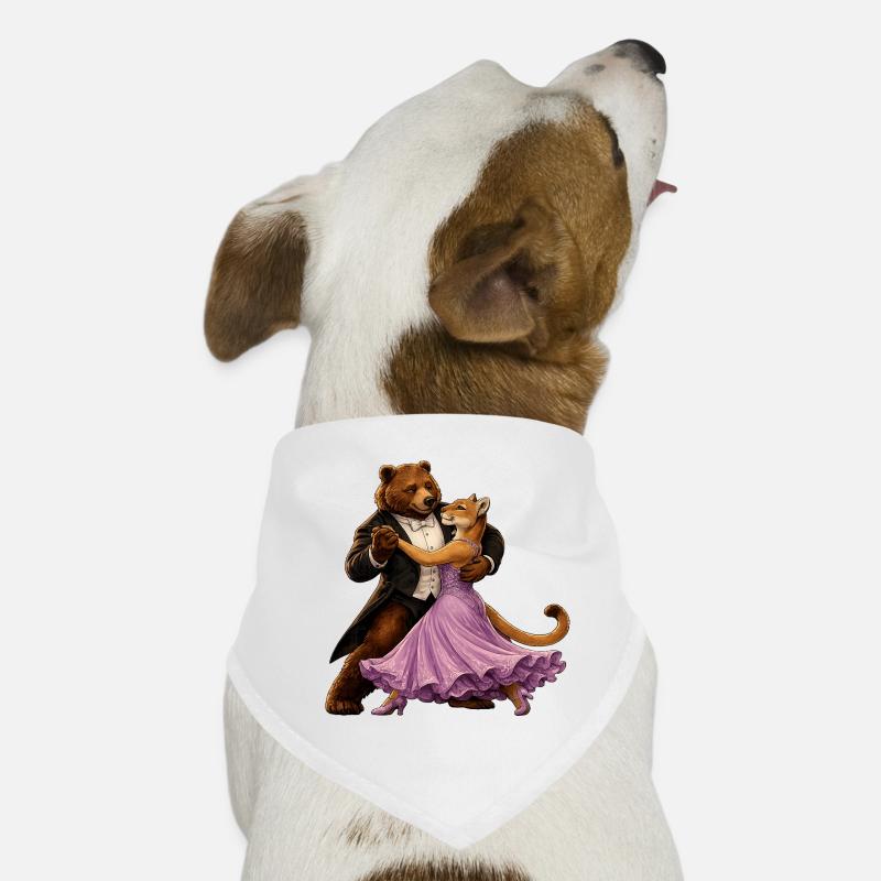Valse dansante et lionne Élégance de salle de bal Bandana pour chien