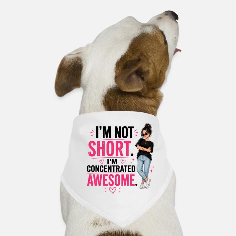 Je ne suis pas petit, je suis concentré, génial Bandana pour chien