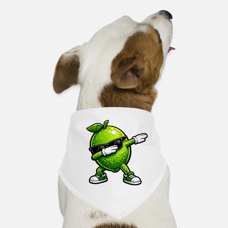 Dabbing Lime Dog Bandana