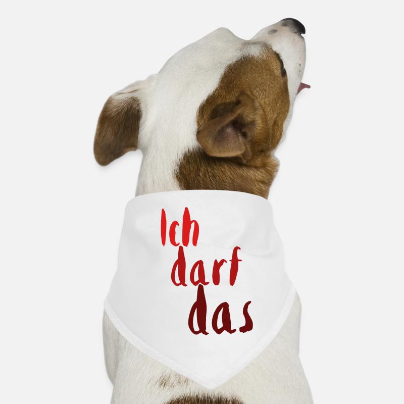 Ich darf das rot1 Hunde-Bandana