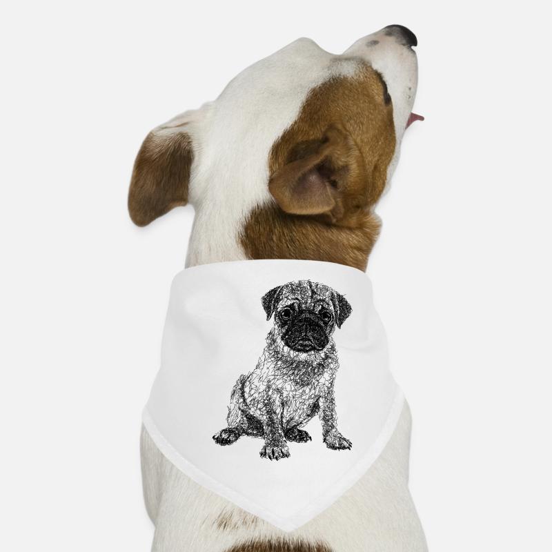 Mops Hunde-Bandana