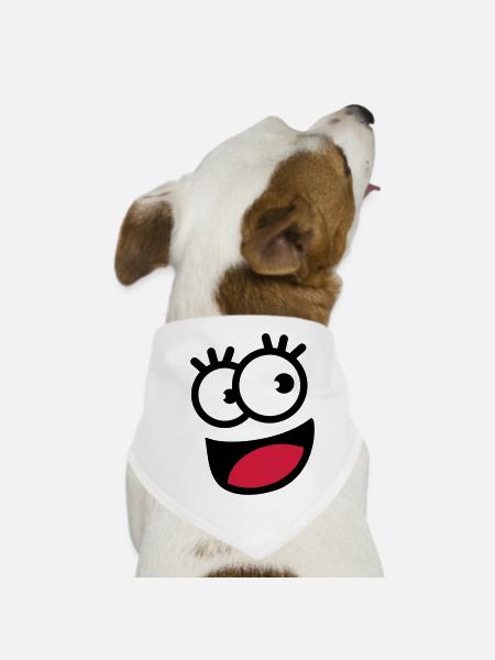 funnyface - Dog Bandana - white