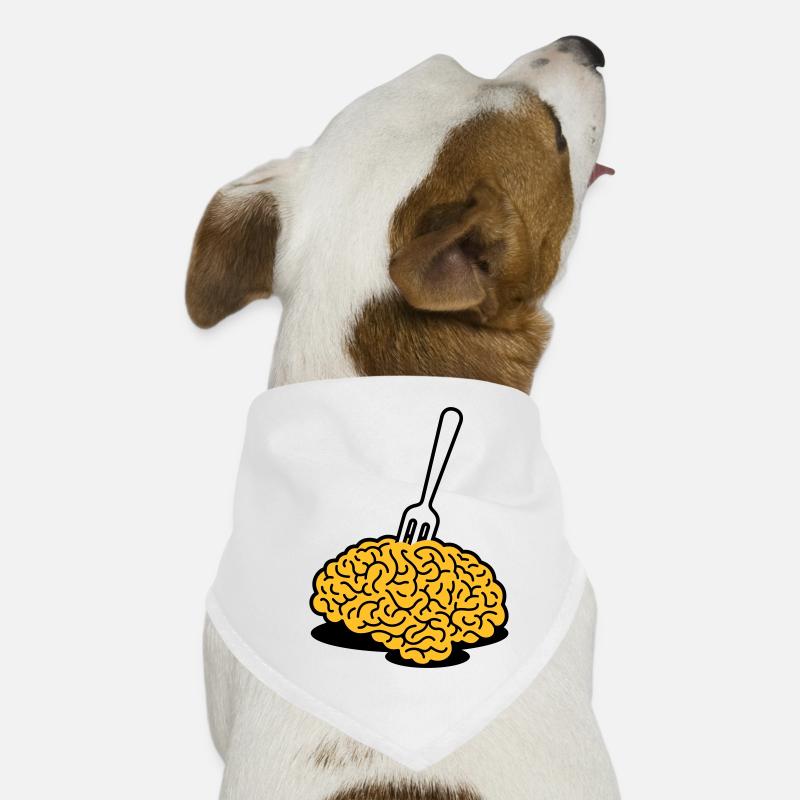 A brain with a fork Dog Bandana