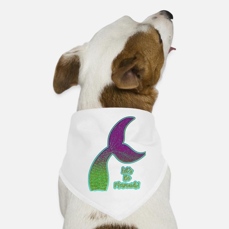 Nageoire de sirène colorée Bandana pour chien