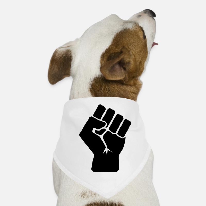 Erhöhte Faust Symbol Hunde-Bandana