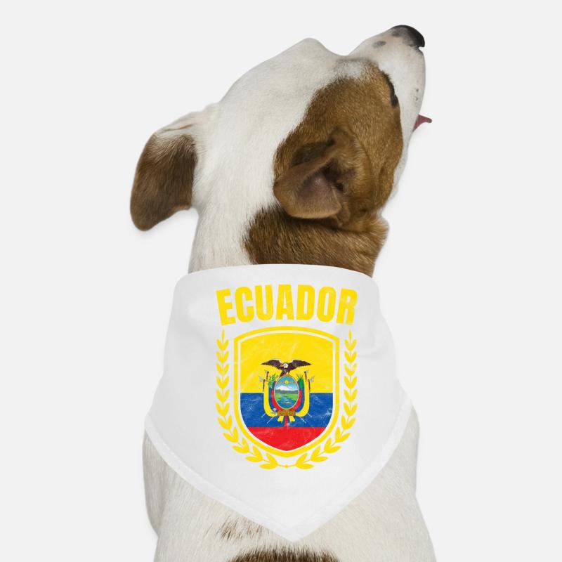 Ecuador - Hunde-Bandana - Weiß
