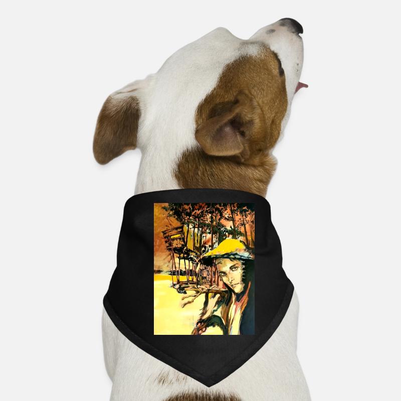 Kunst Gemälde Hunde-Bandana