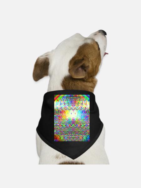 Psychic Owl - Hunde-Bandana - Schwarz - Vorne