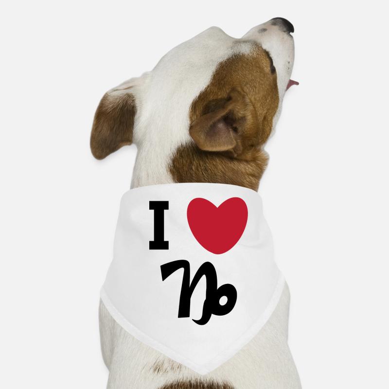 Horoskop Herz Statement Tierkreiszeichen Steinbock Hunde-Bandana