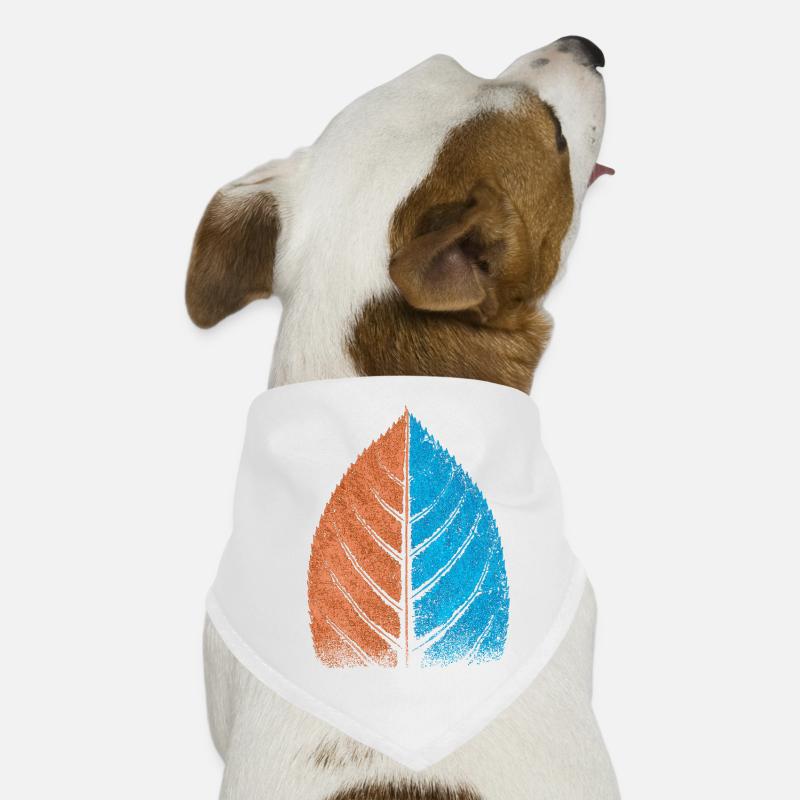 Leaf - Blue / Red - Beech Leaf Dog Bandana