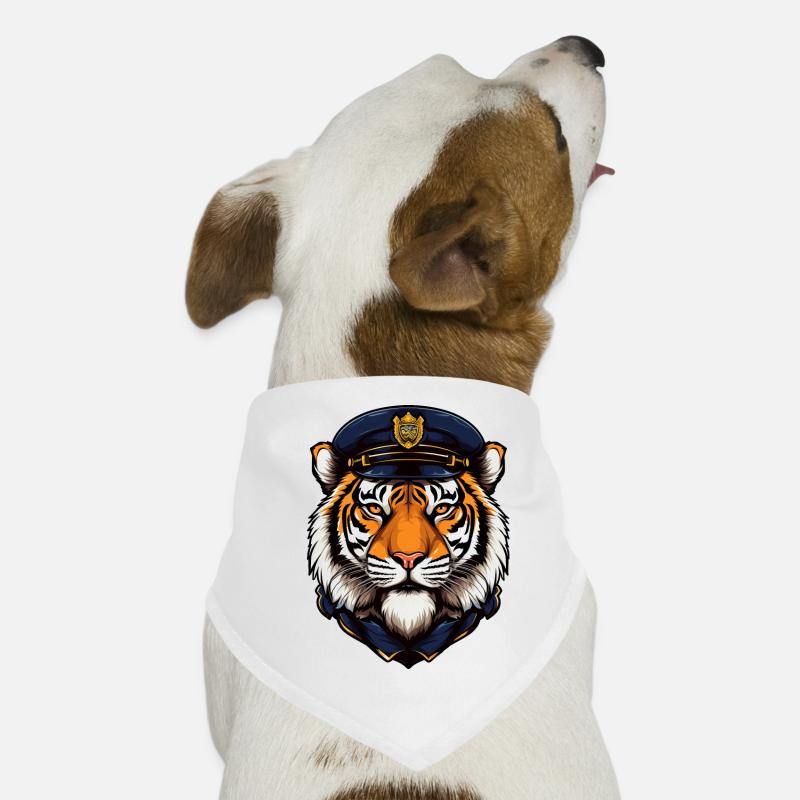 Tiger Polizei Hunde-Bandana