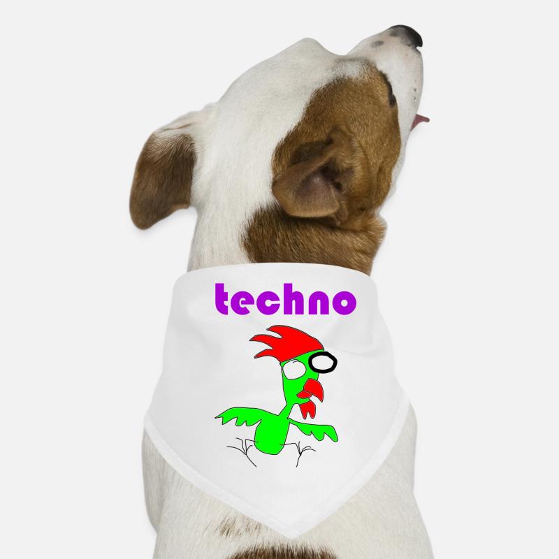 techno huhn Hunde-Bandana