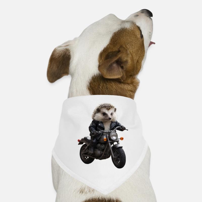 Biker hedgehog Dog Bandana