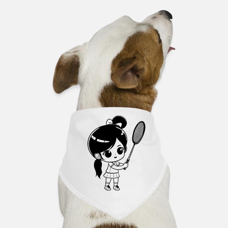Badminton Mädchen Hunde-Bandana