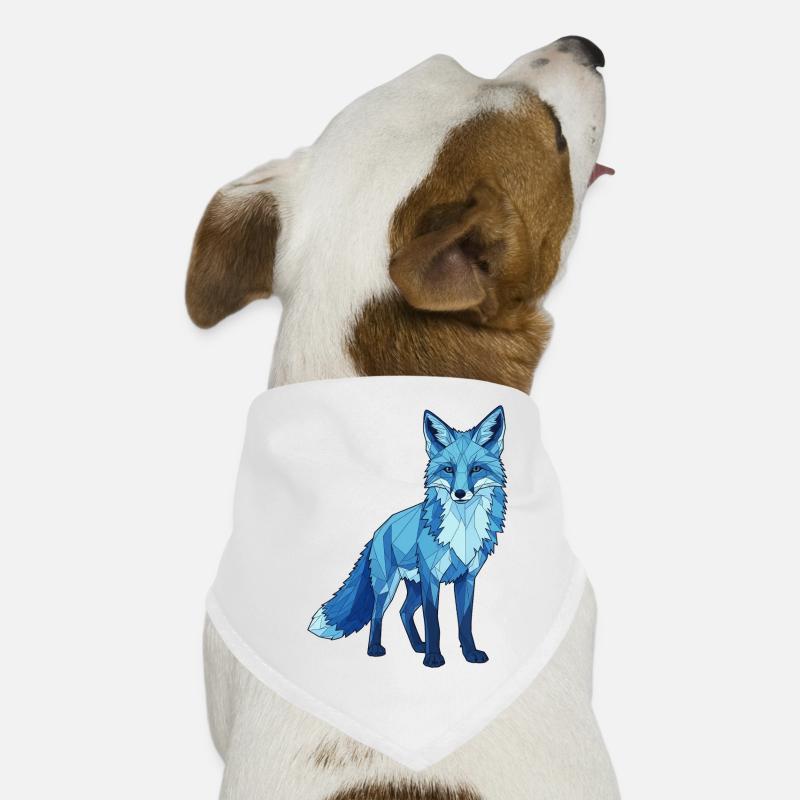 Blauer Polygonfuchs Hunde-Bandana