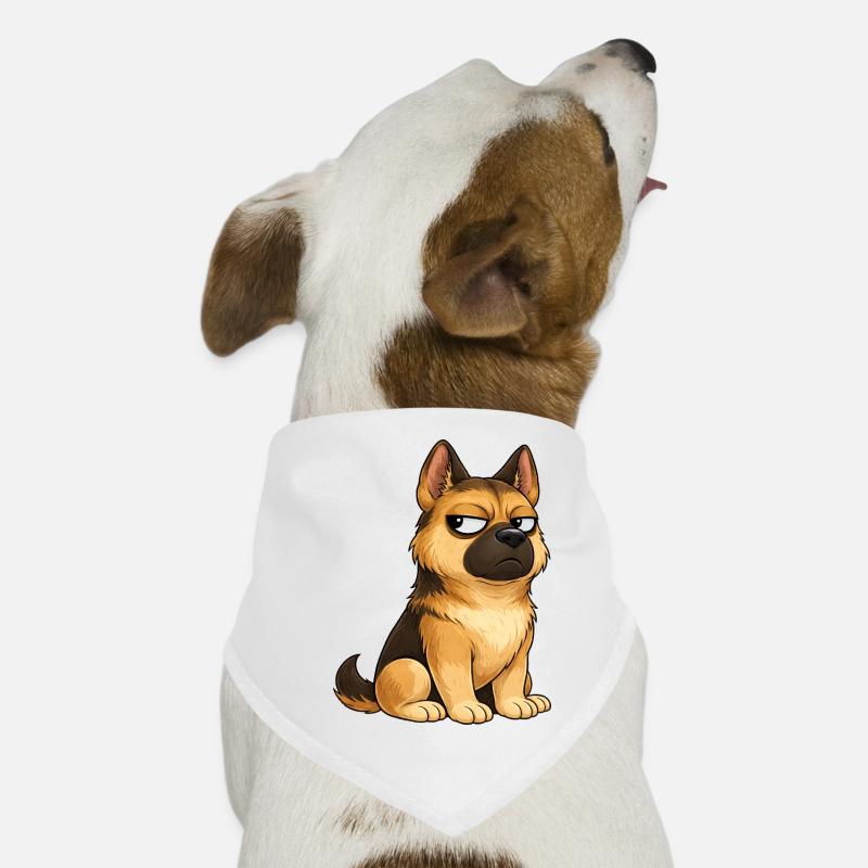Cool Dog German Shepherd Skeptical Dog Bandana