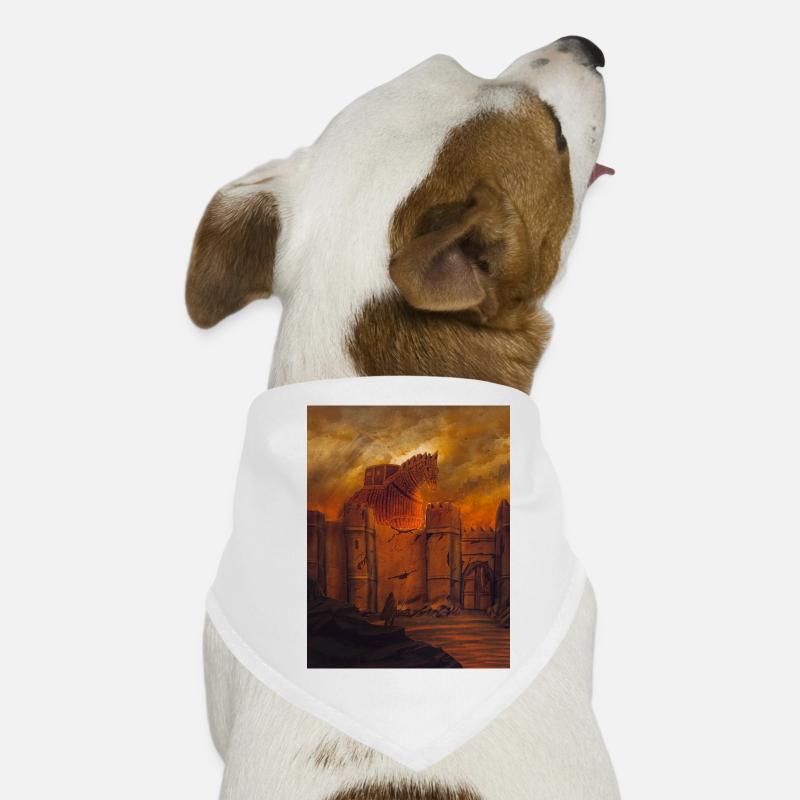 Trojanisches Pferd in Muralla Hunde-Bandana