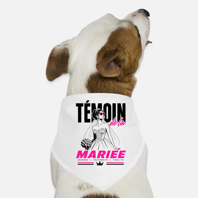 Témoin de la Mariée Glam Chic Bandana pour chien