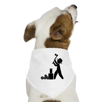 Holzfäller Ranger Axt - Hunde-Bandana - Weiß - Vorne