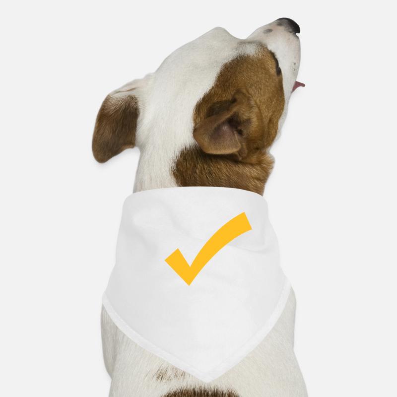 A Checkmark Dog Bandana