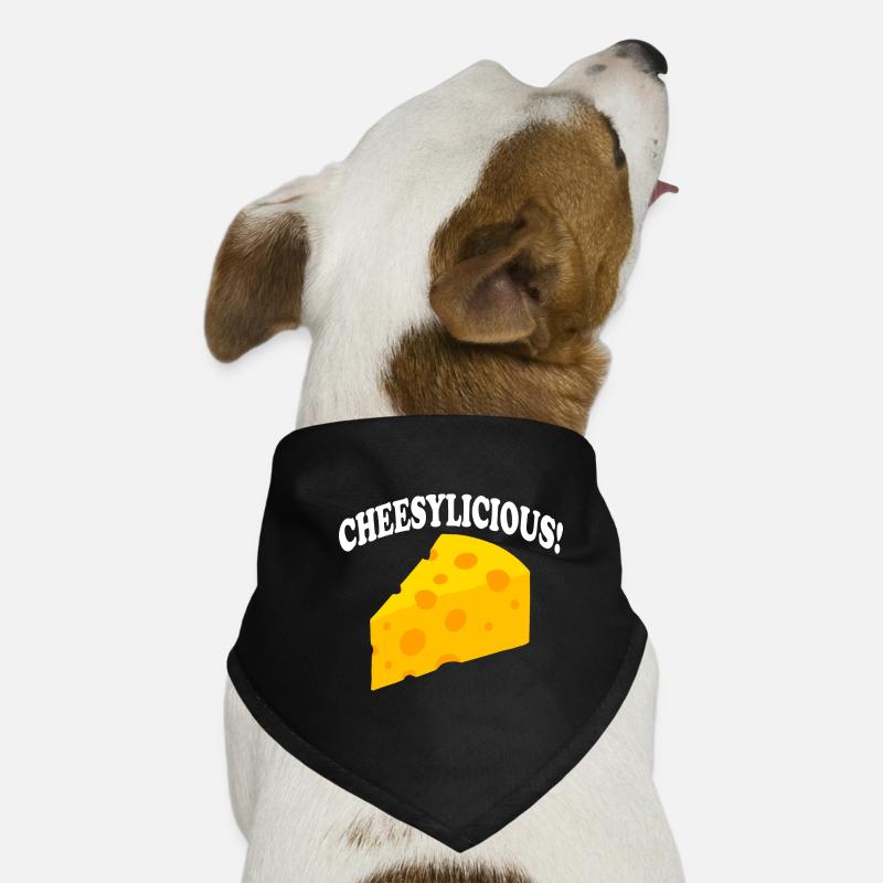 Cheesylicious Eating Cheesemaker | Nourriture Bandana pour chien
