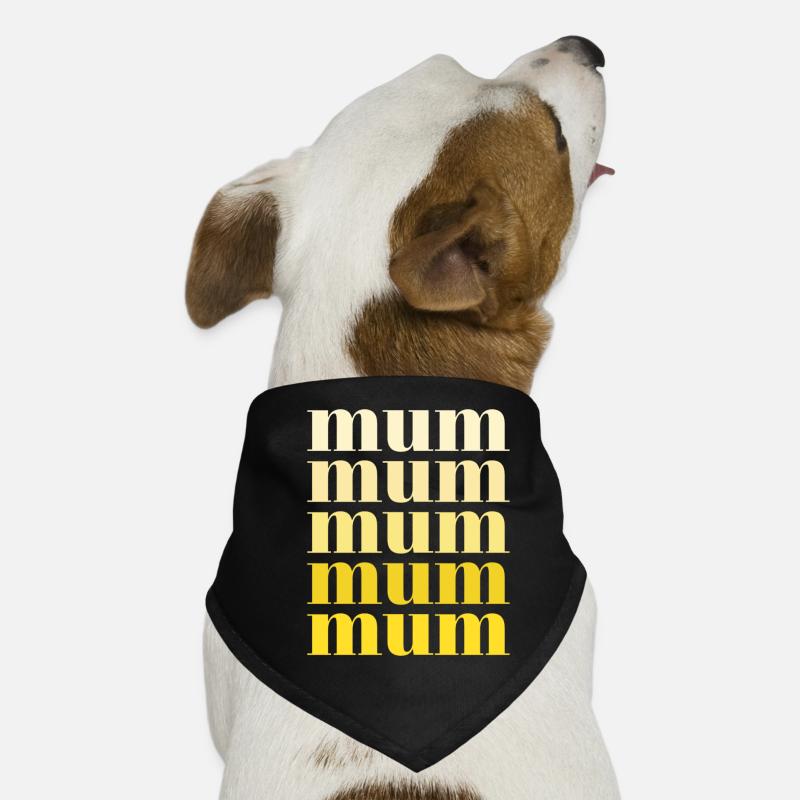 mum gelb Hunde-Bandana