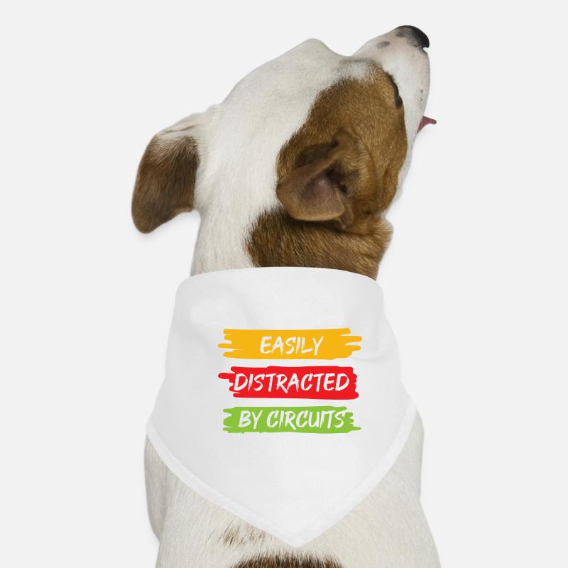 Distracted by Circuits Electrician Craftsman Dog Bandana