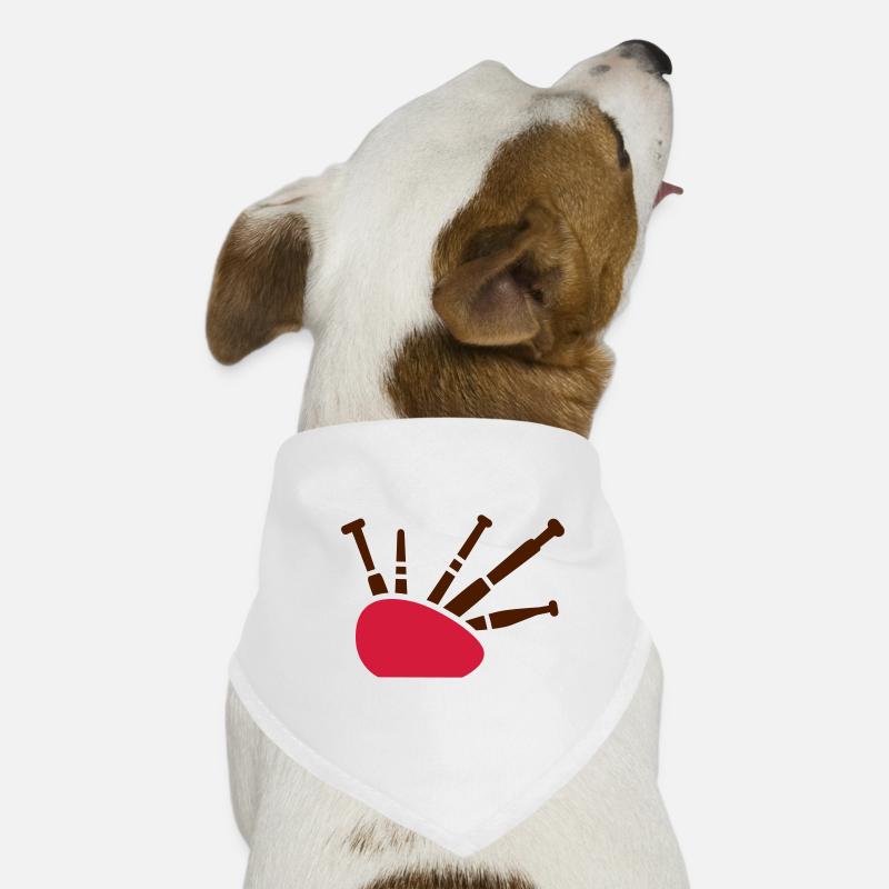 Dudelsack - Hunde-Bandana - Weiß