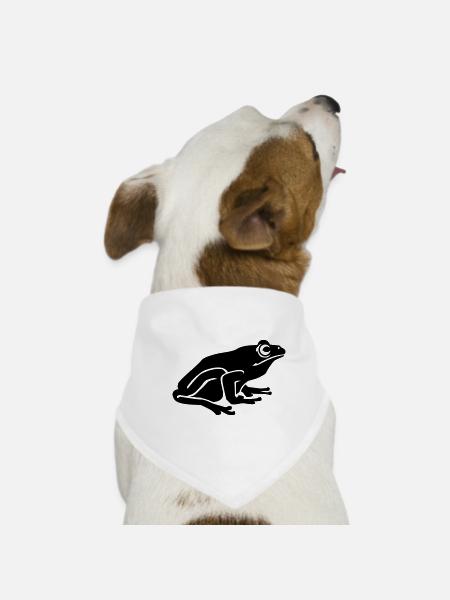 grenouille - Bandana pour chien - blanc