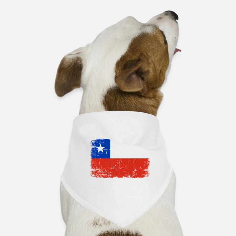 Chile - Hunde-Bandana - Weiß