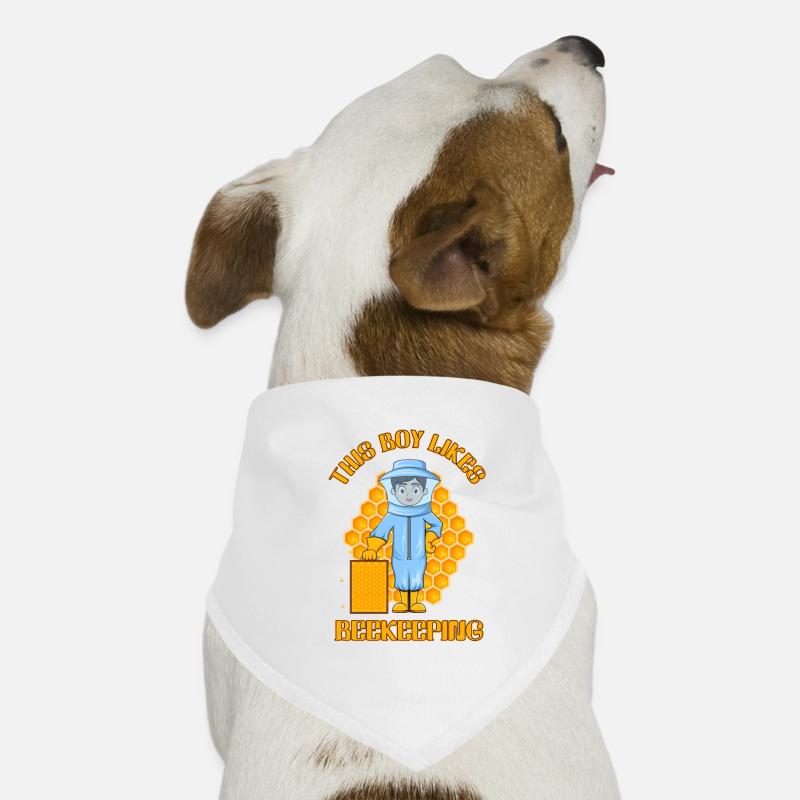 Boy Likes Beekeeping Cute Bee Design Nature Dog Bandana