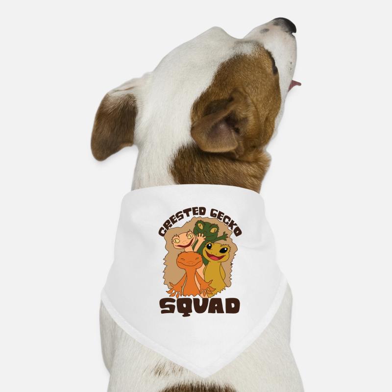 Citation d'un reptile lézard mignon de la Crested Bandana pour chien