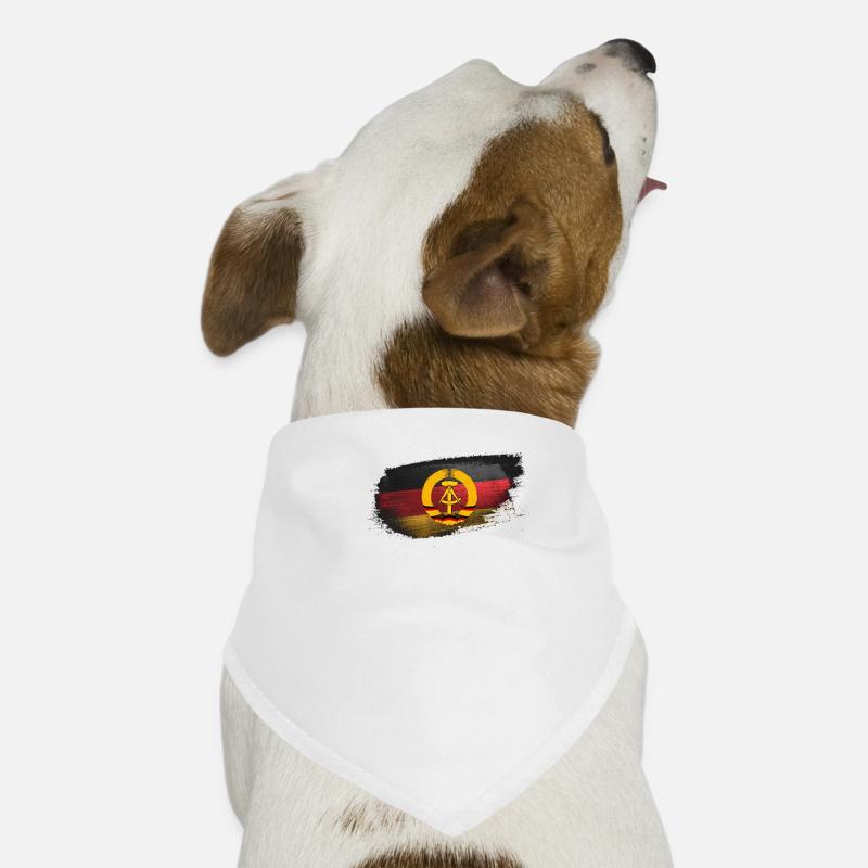 Forwards, always backwards, never2 - Dog Bandana - white