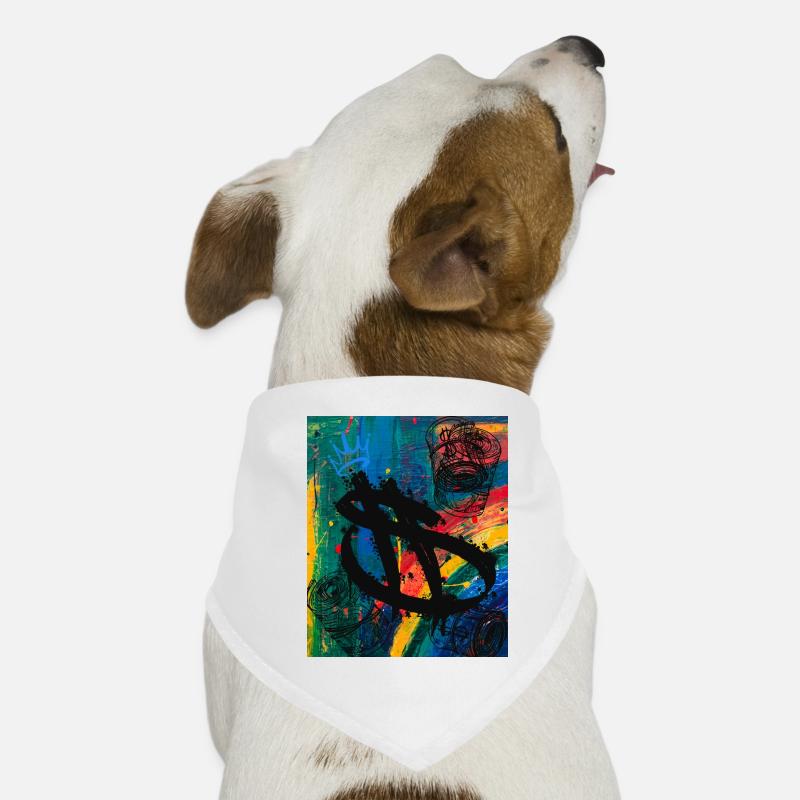 Argent Argent Para Dollar Graffiti Bourse Bandana pour chien