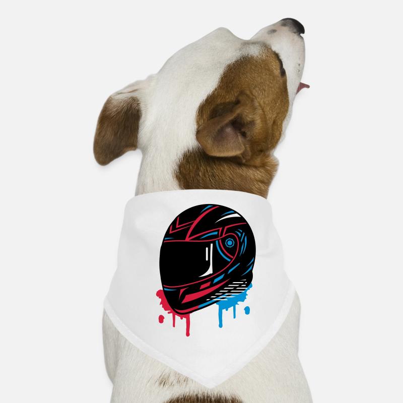 Motorcycle helmet Graffiti Dog Bandana