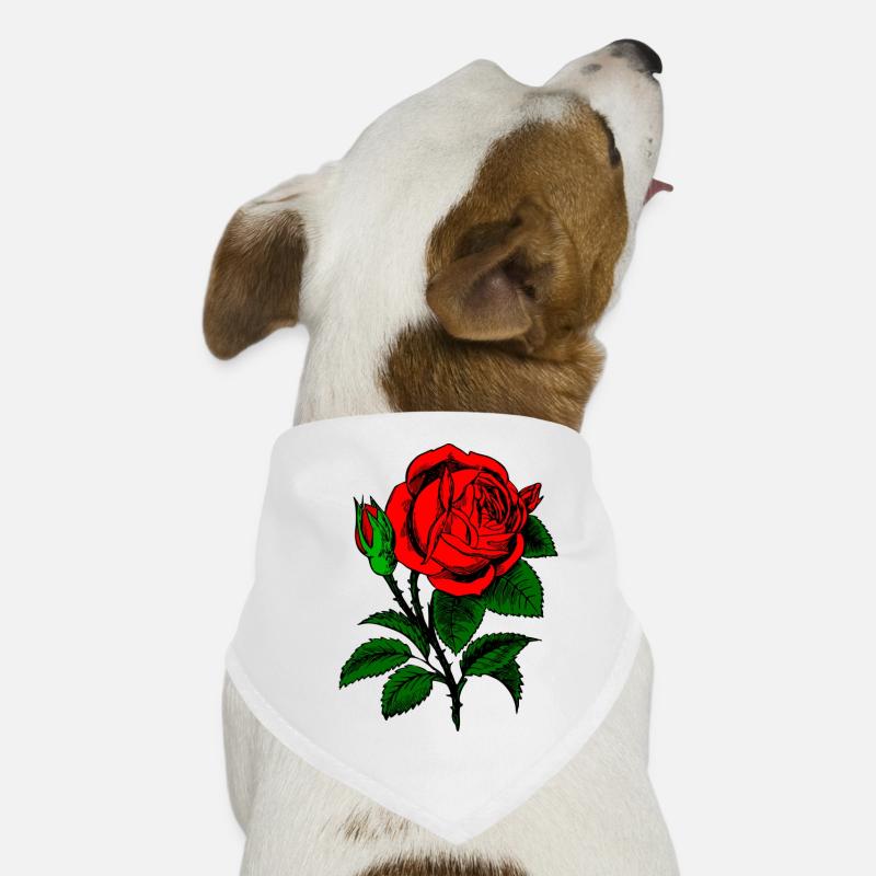 Red rose Dog Bandana