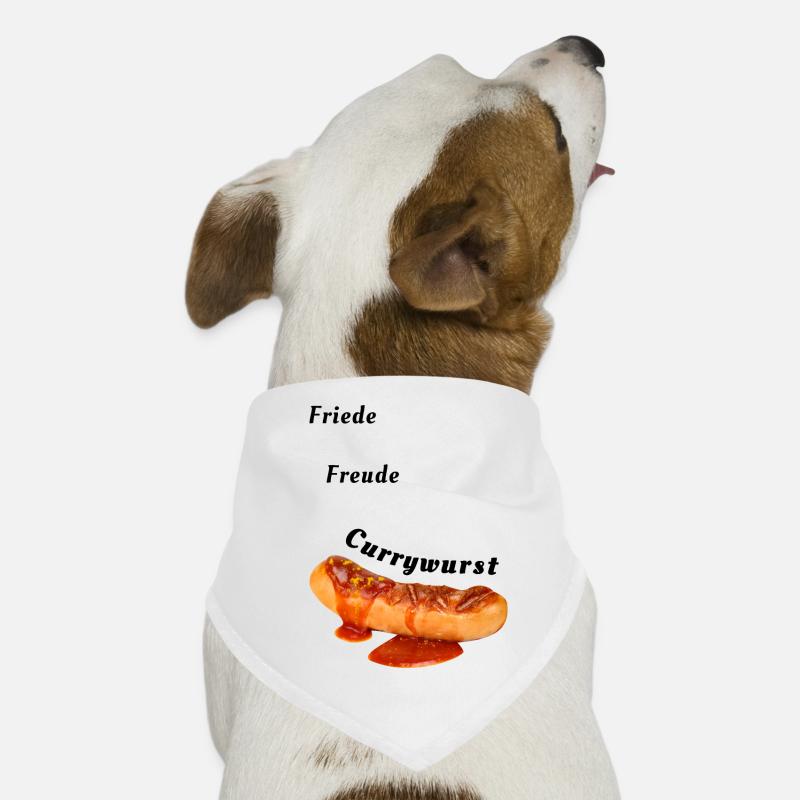 Friede Freude Currywurst | BBQ, Grillen, Fleisch Hunde-Bandana