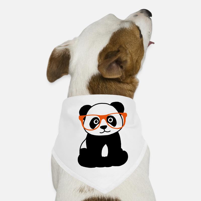 Panda with glasses Dog Bandana