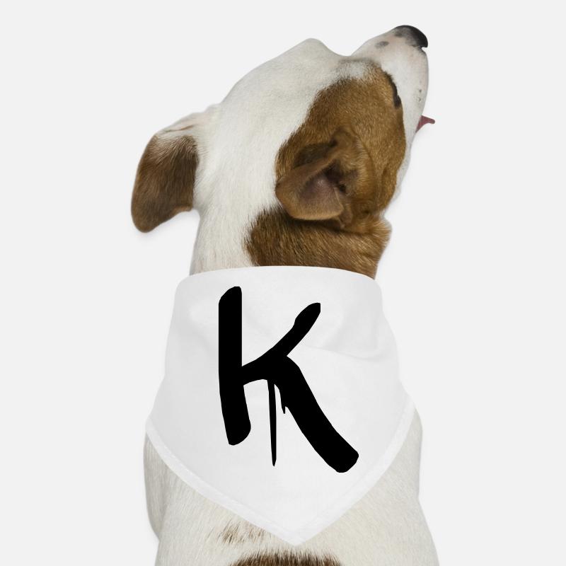 letter K Dog Bandana