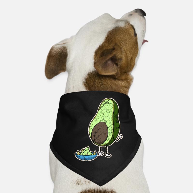 Vegan Vegetarier Avocado Sosse Dip I Geschenk Hunde-Bandana