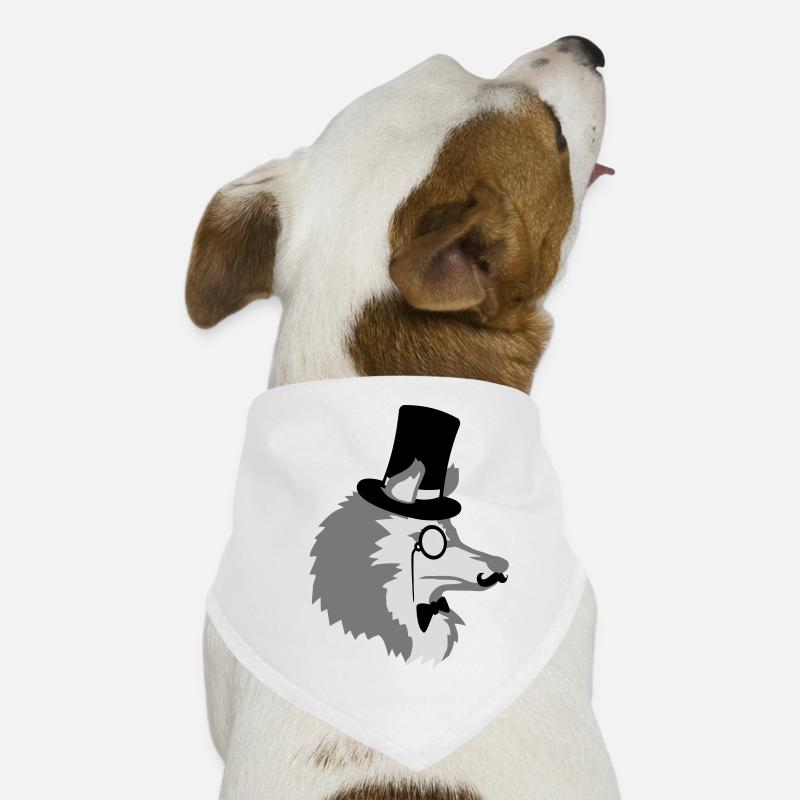 Sir Wolf Gentlemen Cylindre Bandana pour chien