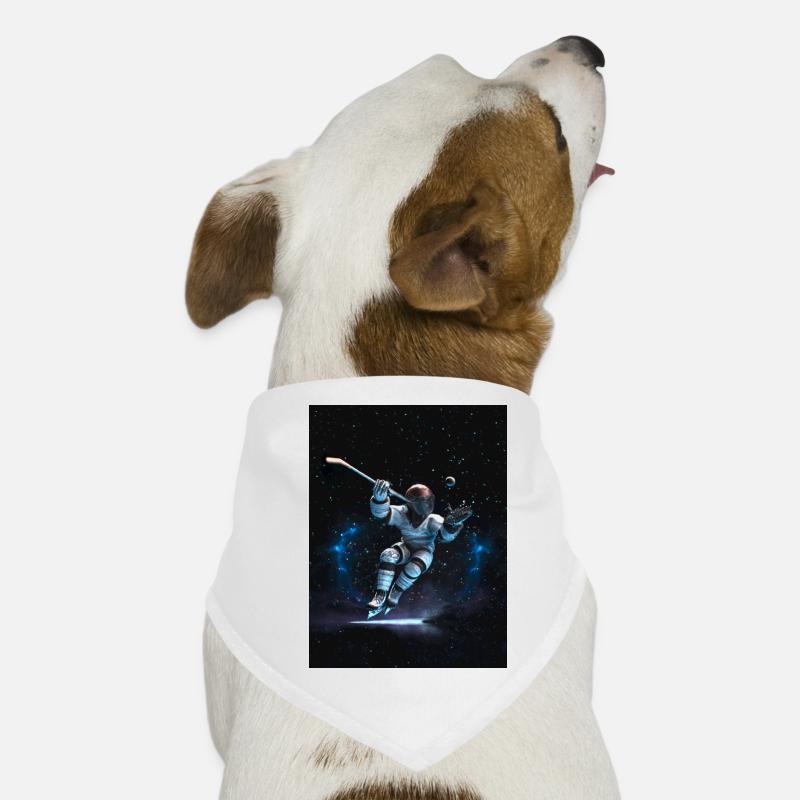 Puissance spatiale du hockey sur glace Bandana pour chien