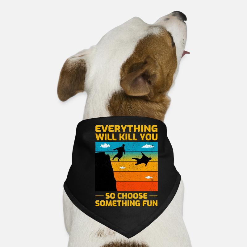 Wingsuit flying Base Jumping Skydiving Wingsuiting Dog Bandana