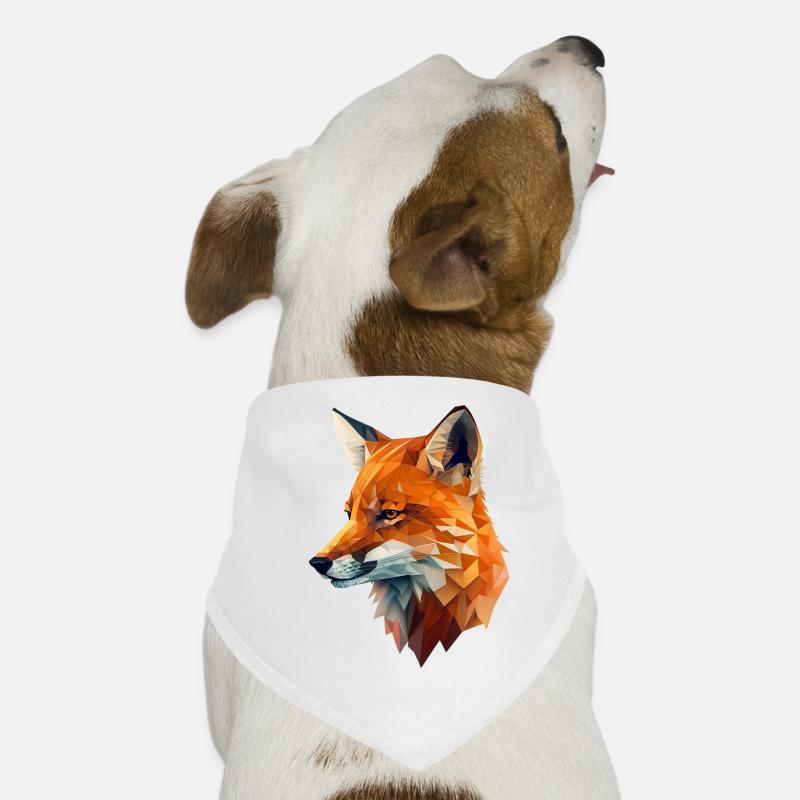 FOX - Hunde-Bandana - Weiß