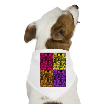 Musik für immer! - Hunde-Bandana - Weiß - Vorne