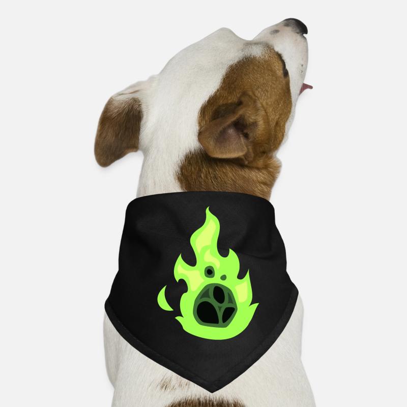 boule de feu verte Bandana pour chien