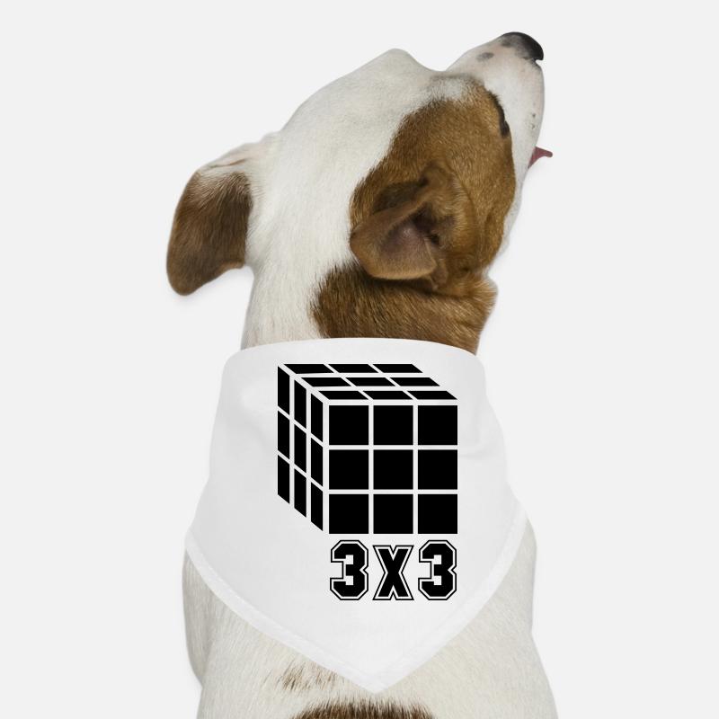 3x3 Würfel Cube Hunde-Bandana